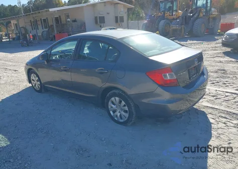2012 Honda Civic Lx from USA, damaged, VIN 19XFB2F55CE364073